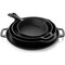 12-Piece Cast Iron Cookware Set with Skillets Dutch Oven Pizza Pan and Silicone Grips